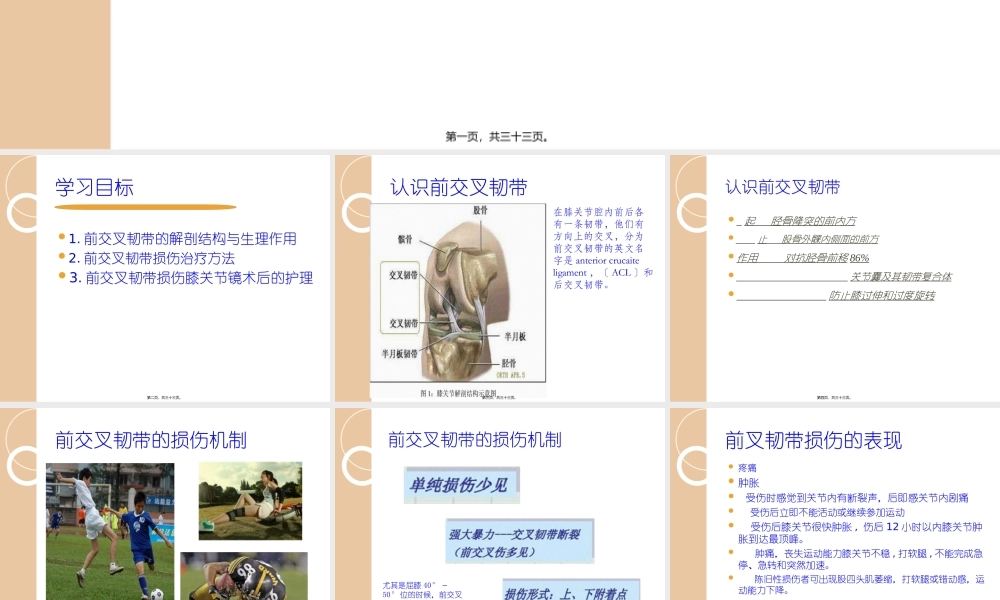 前叉韧带损伤的教学查房.pptx