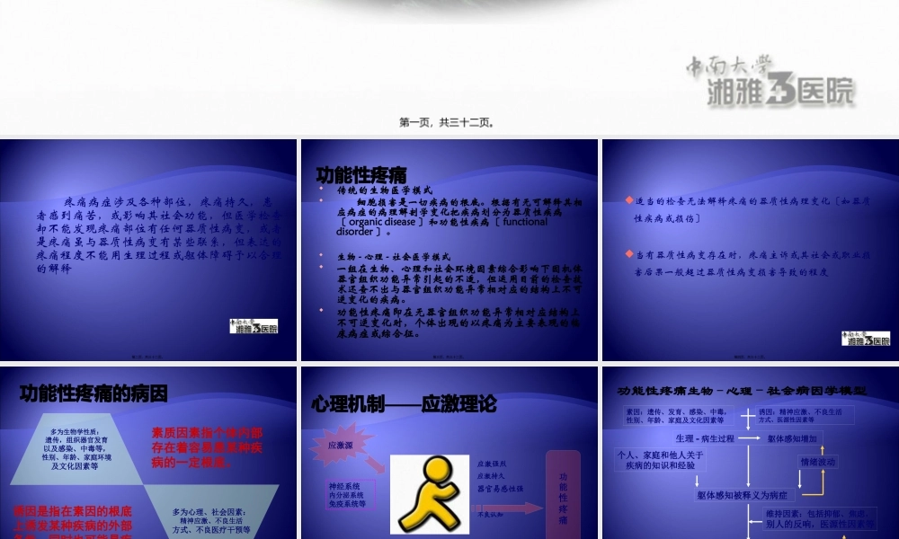 功能性疼痛诊疗原则(邓云龙)全解.pptx