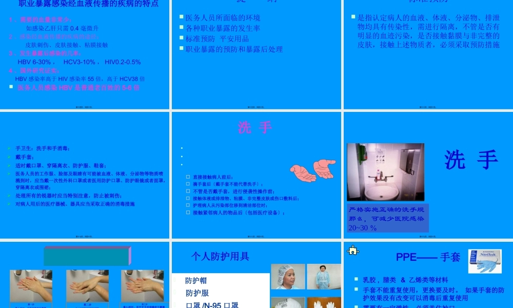 医护人员防护职业暴露与对策.pptx