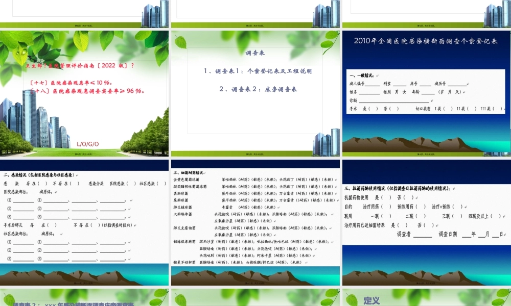 医院感染现患率调查(倪国珍).pptx