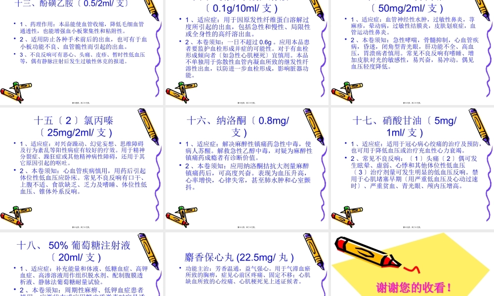 十四种抢救药相关.pptx