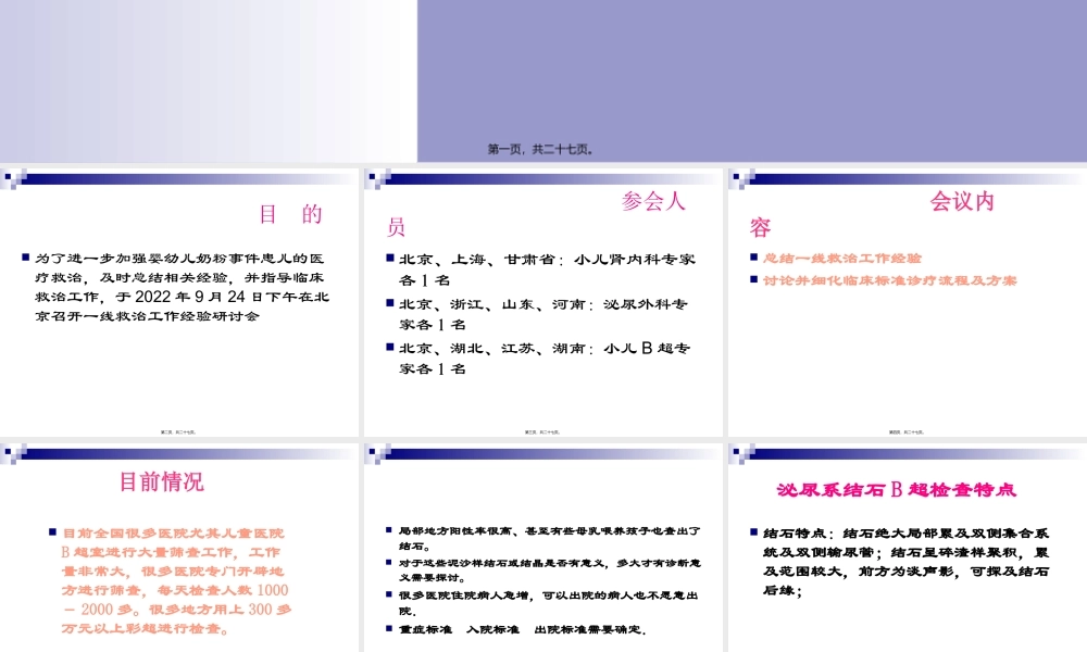 卫生部医政司关于婴幼儿奶粉一线救治工作经验研讨会(关于超声..pptx