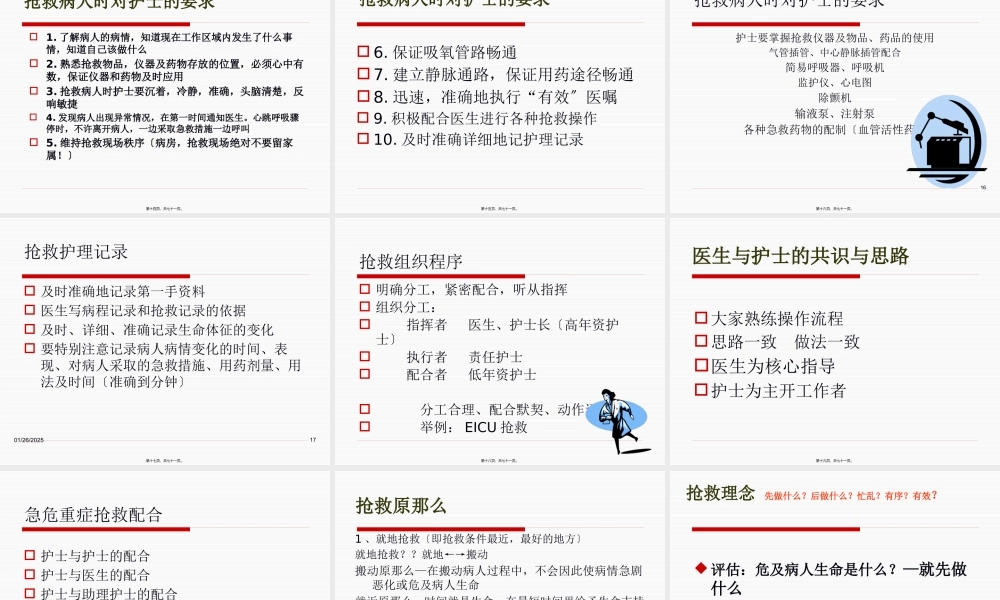 危重病人的抢救与配合(王能军).pptx