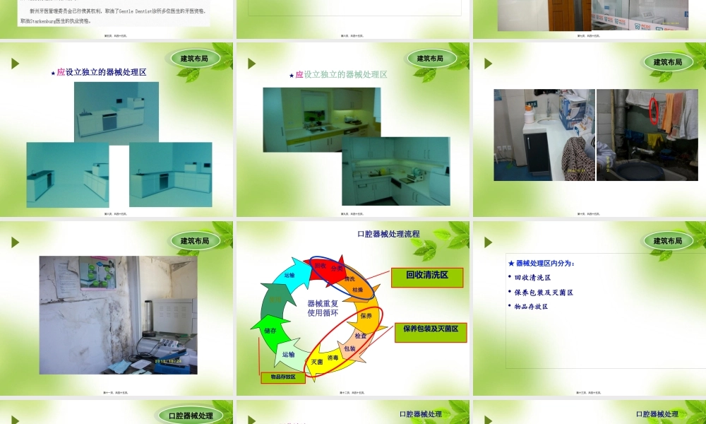 口腔诊疗器械消毒灭菌流程资料.pptx