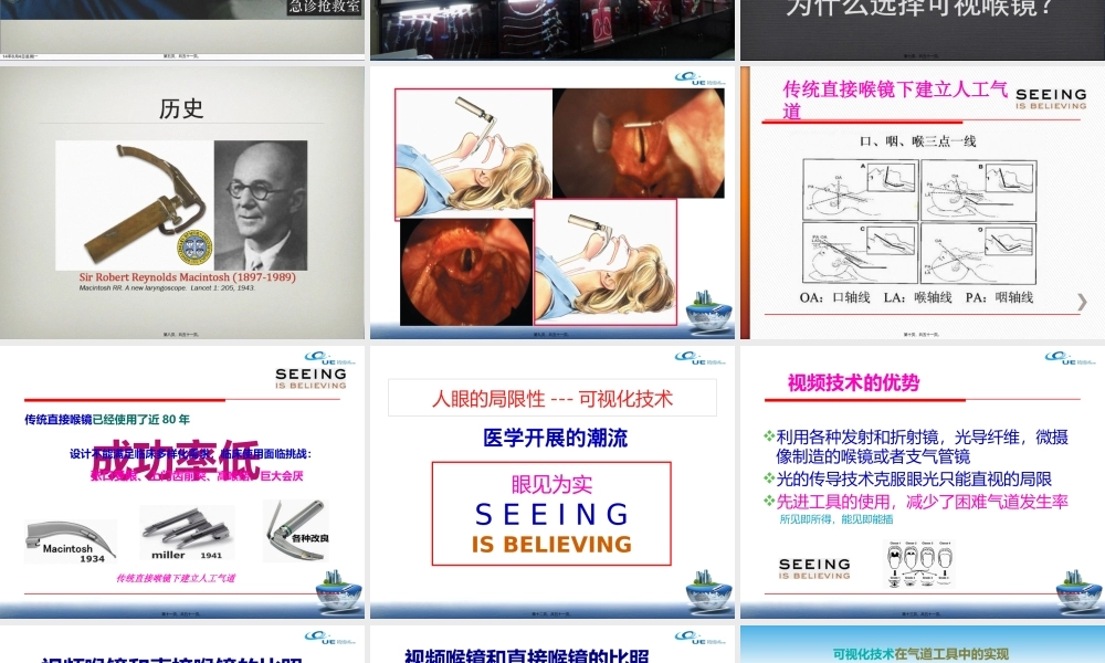 可视喉镜在急诊中的应用.pptx