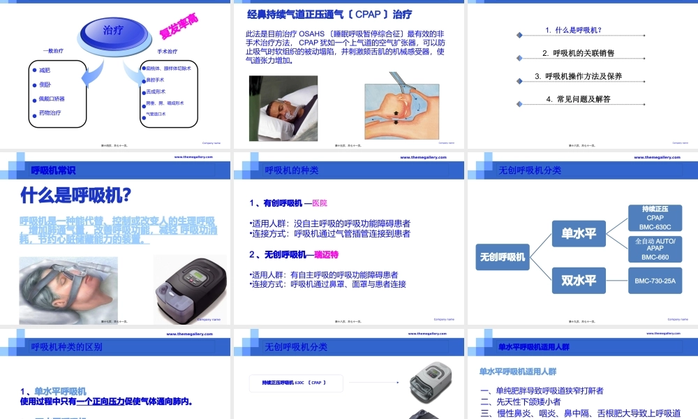 呼吸机及阻鼾器.pptx