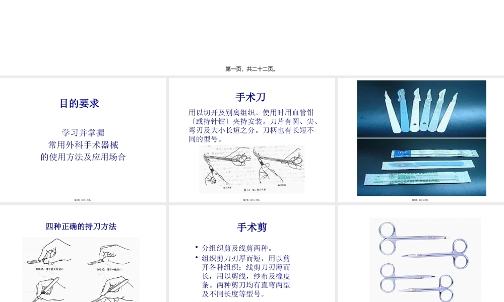 外科常用手术器械及使用.pptx