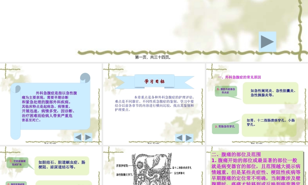 外科急腹症的常见原因1腹腔内脏器急性炎症如.pptx