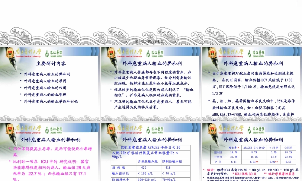 外科重危病人的输血.pptx