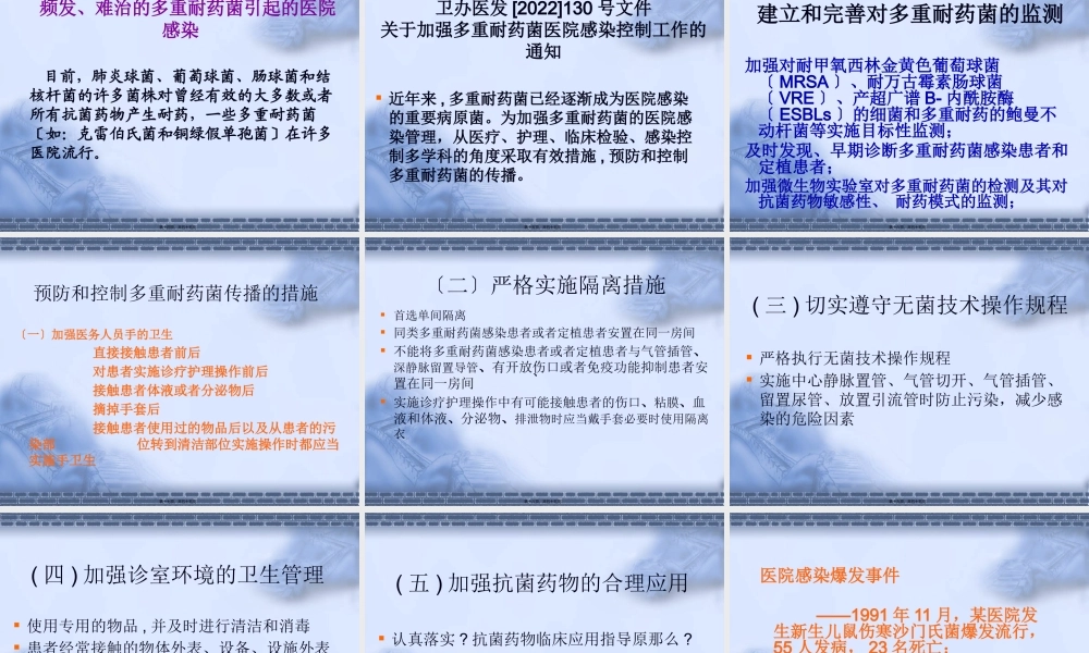 多重耐药菌的防控(1).pptx