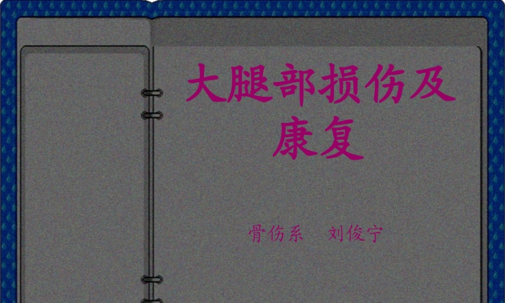 大腿损伤及功能康复.pptx