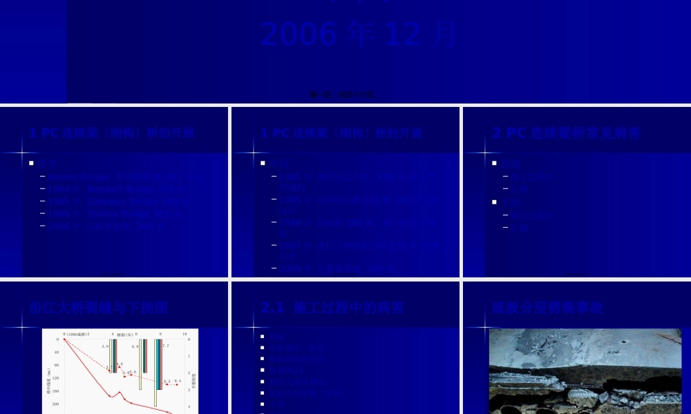 大跨度连续梁连续刚构桥常见病害及防治对策.pptx