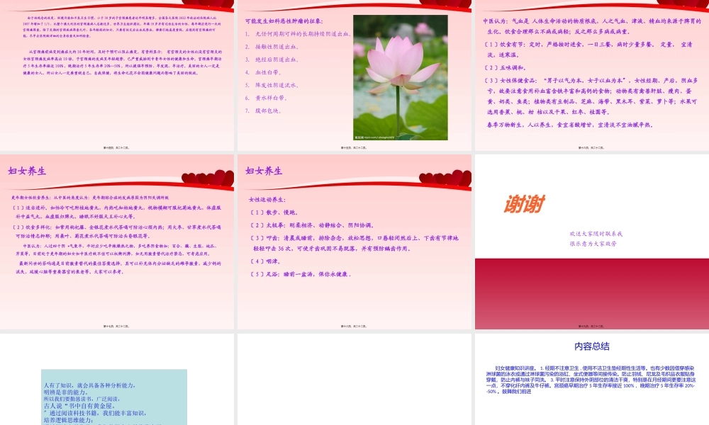 妇女健康知识讲座讲诉.pptx