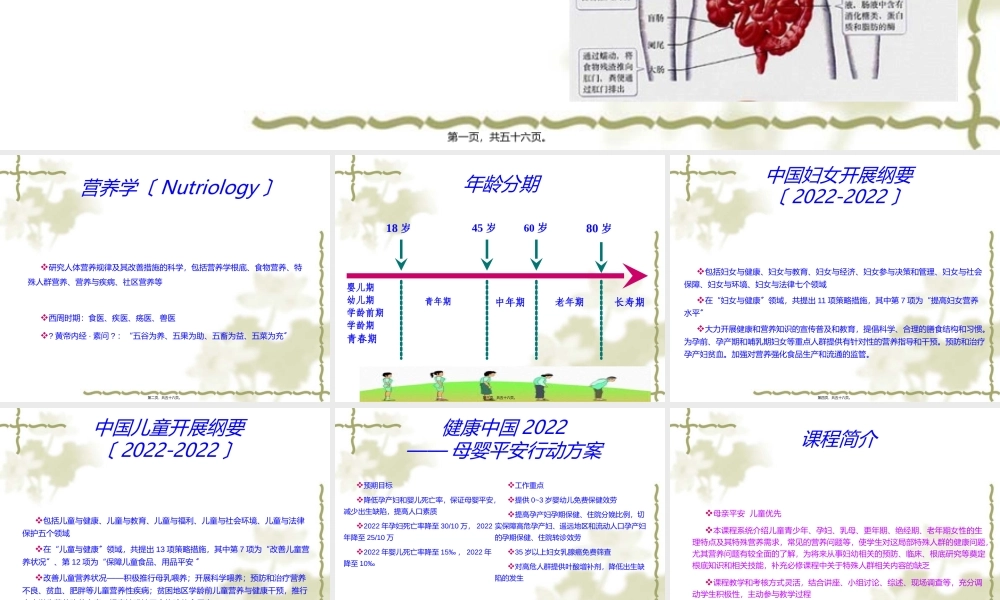 妇幼营养学朱文丽1营养学基础.ppt