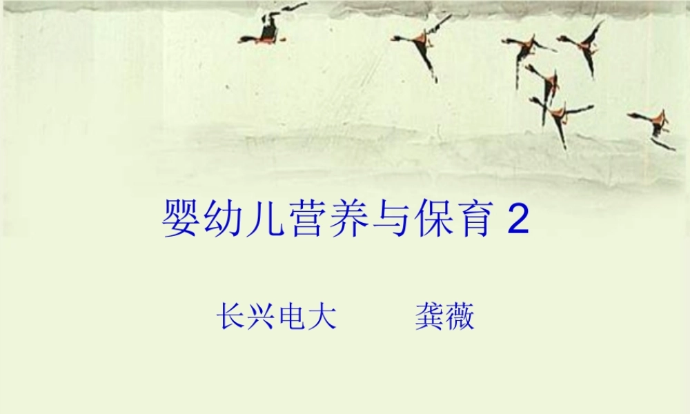 婴幼儿营养与保育2.pptx