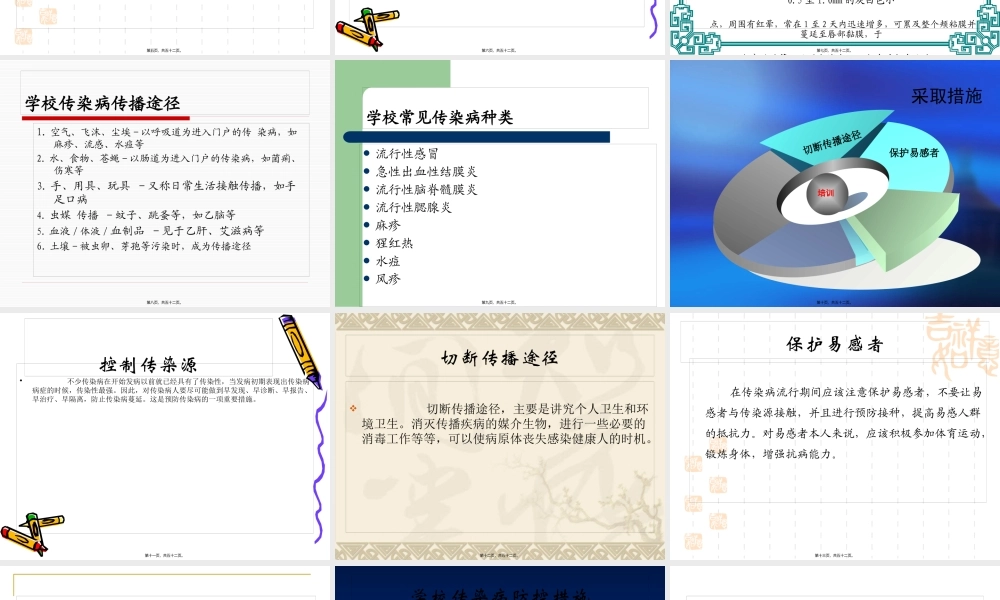 学校秋冬季节传染病防治及雾霾天气讲座.pptx