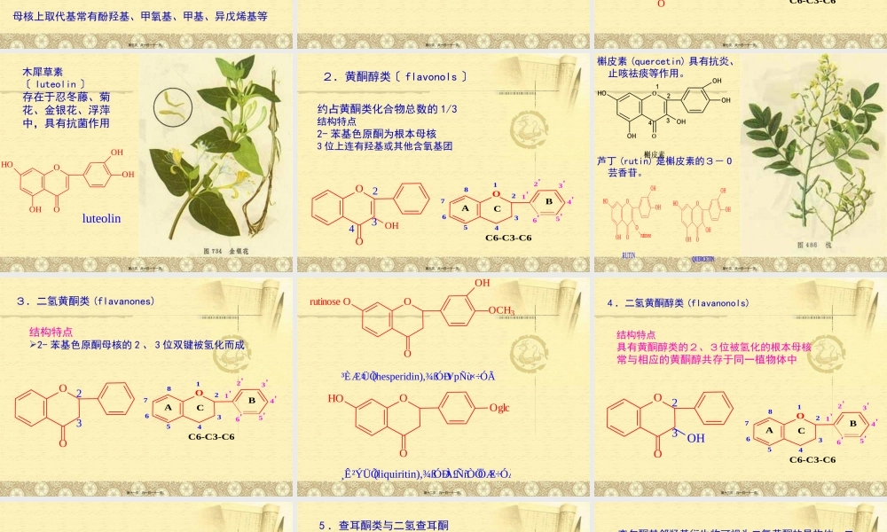 天然药化-黄酮类化合物...pptx