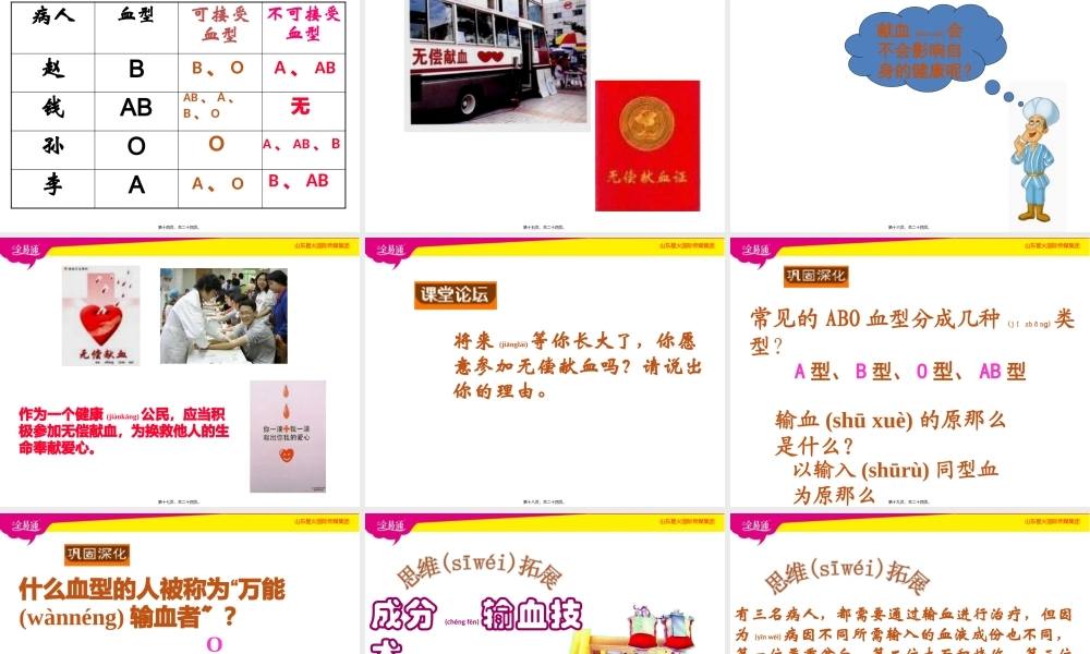 2022年医学专题—.4.4输血和血型(1).pptx