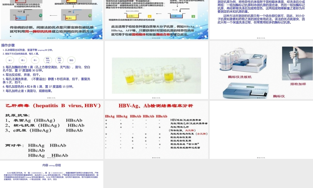 2022年医学专题—ELISA检测乙肝抗体(1).pptx