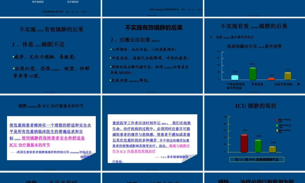2022年医学专题—ICU患者的镇静镇痛问题详解(1).ppt