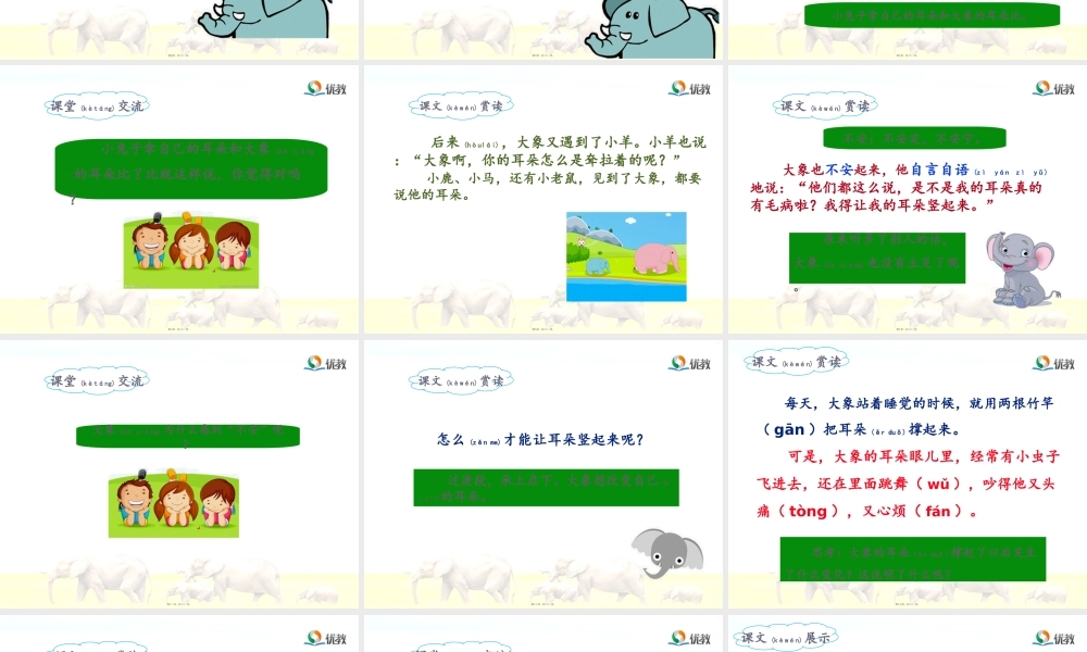 2022年医学专题—《大象的耳朵》名师(第二课时)(1).ppt