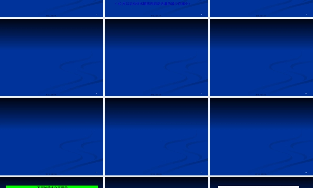 2022年医学专题—《营养学基础》九、水和膳食纤维(精)(1).ppt