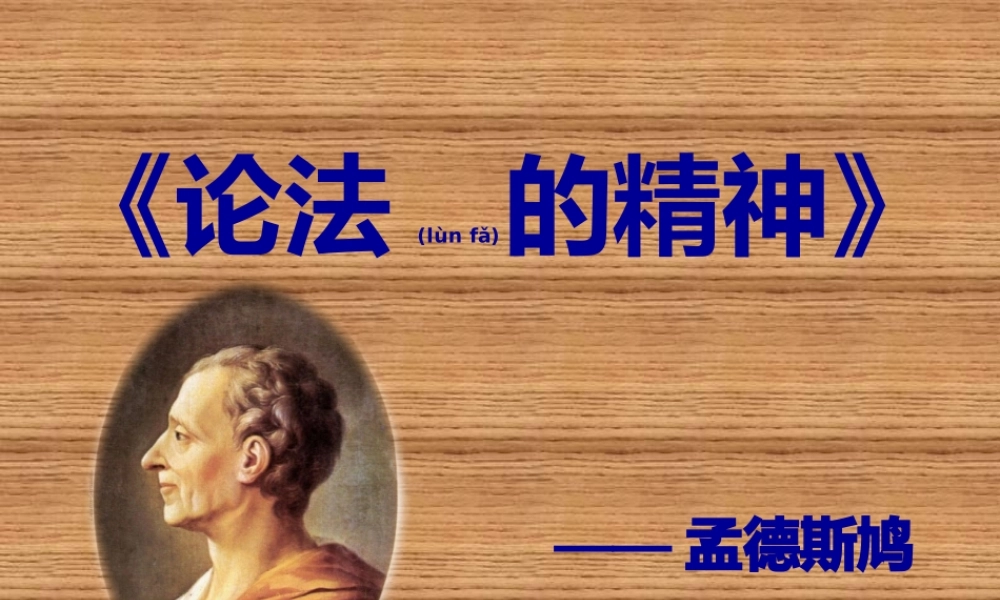 2022年医学专题—《论法的精神》书评(1).pptx