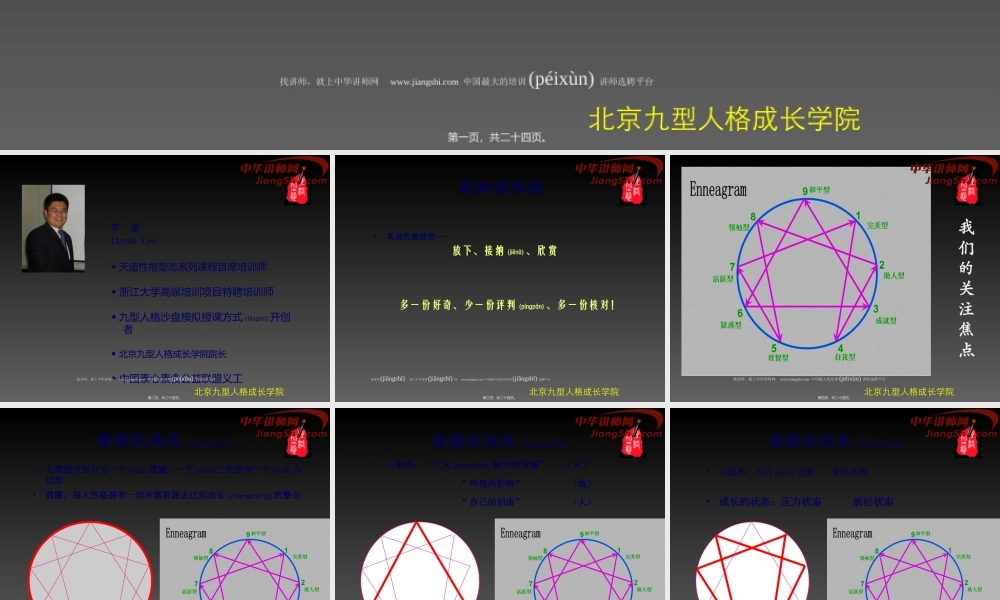 2022年医学专题—中华讲师网-李星：九型人格(脑区三性格)识人用人之道剖析(1).ppt