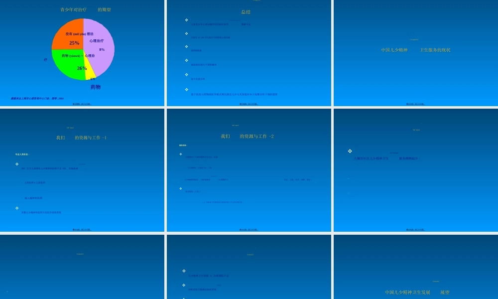 2022年医学专题—中国儿童青少年精神卫生现状与未来(1).ppt