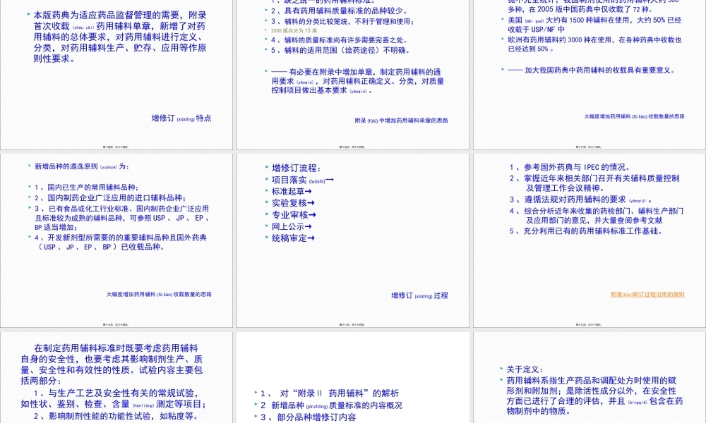 2022年医学专题—中国药典2010版药用辅料概述(1).ppt