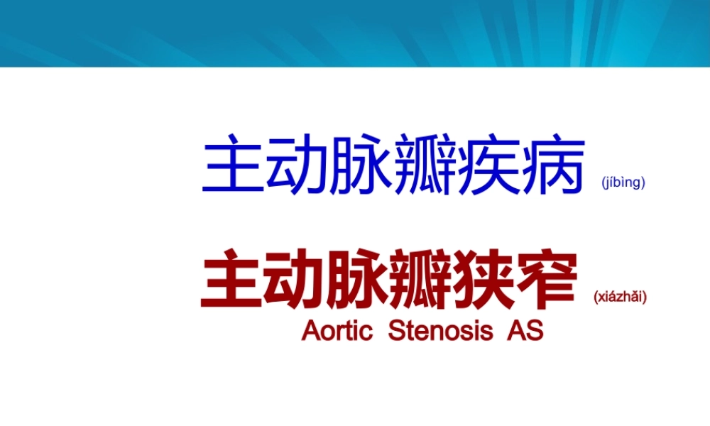 2022年医学专题—主动脉瓣+肺动脉瓣(1).pptx