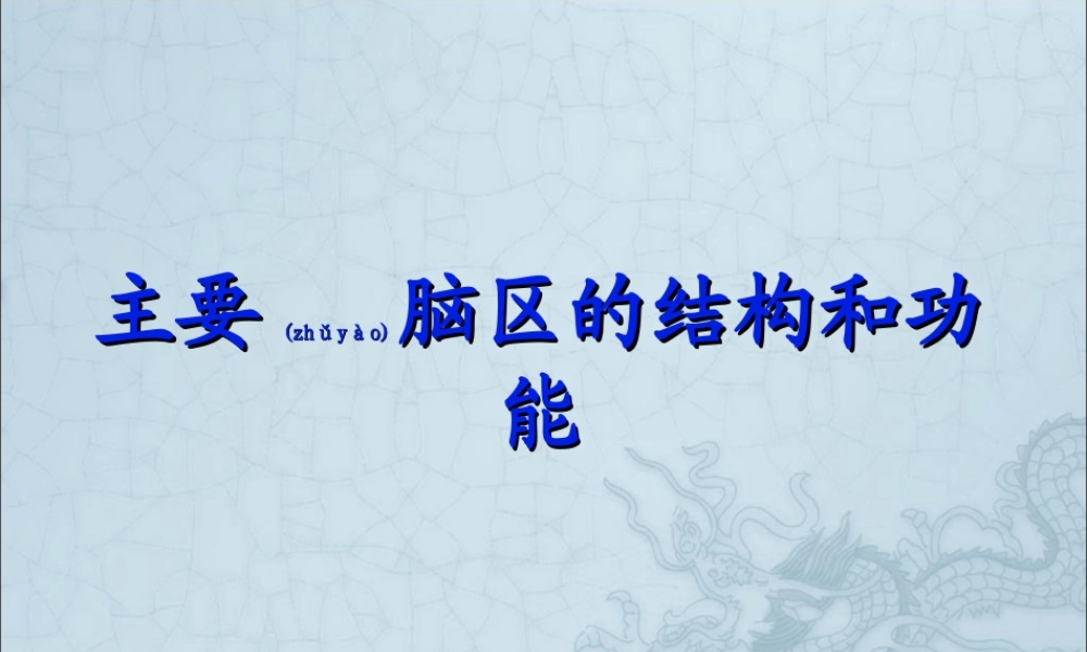 2022年医学专题—主要脑区的结构(1).ppt