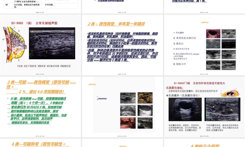 2022年医学专题—乳腺超声---BI-RADS分级(1).ppt
