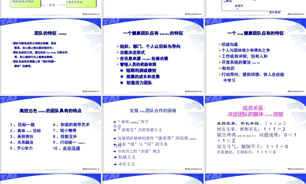 2022年医学专题—团队精神与团队建立(1).ppt