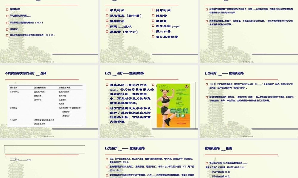 2022年医学专题—女性尿失禁讲座(1).ppt