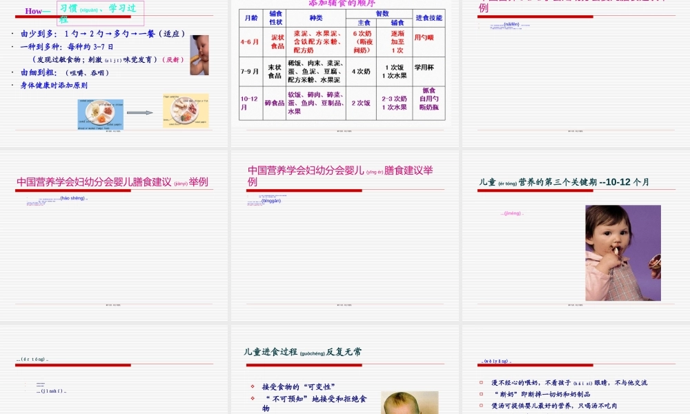 2022年医学专题—宝宝辅食制作与喂养(1).ppt