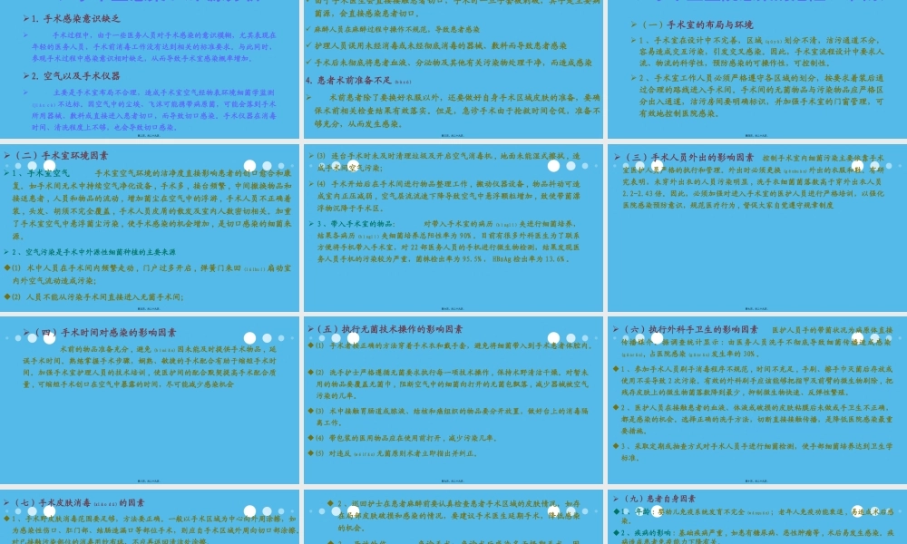 2022年医学专题—手术室感染来源与危险因素(1).pptx