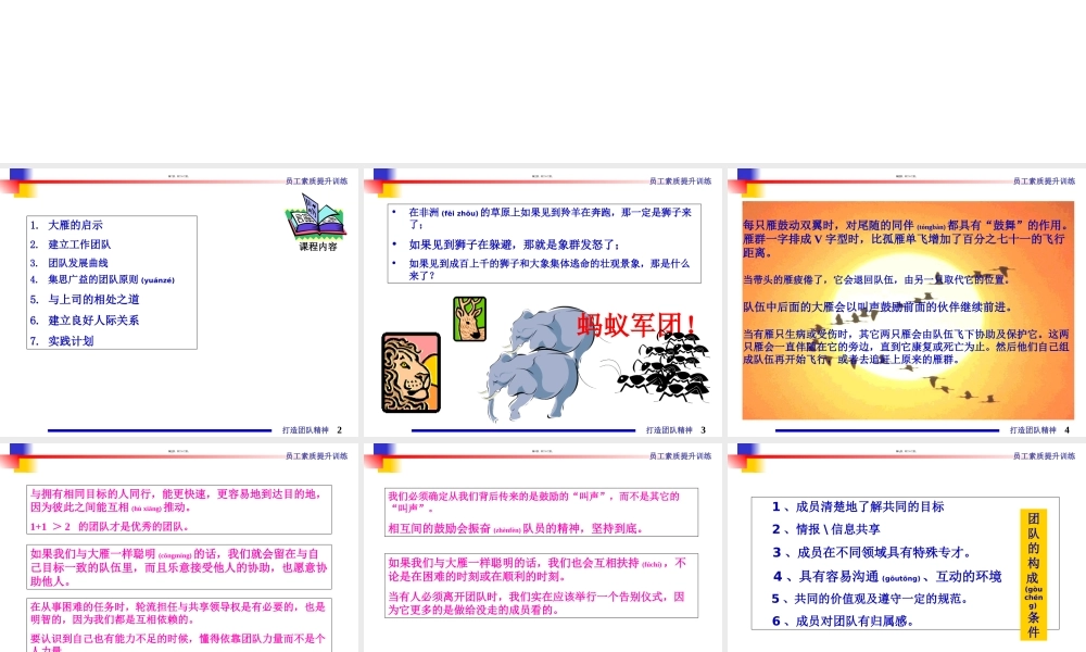 2022年医学专题—打造团队精神-《职员素质提升训练》之一(1).ppt