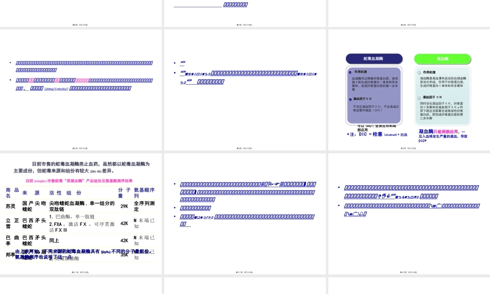 2022年医学专题—止血药的合理应用(1).ppt
