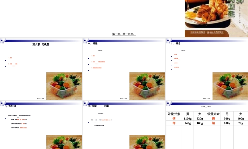 2022年医学专题—《烹饪营养与卫生》第八讲-常量元素(1).ppt
