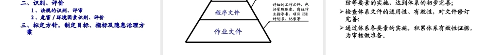 HSE管理体系建立和运行介绍.ppt