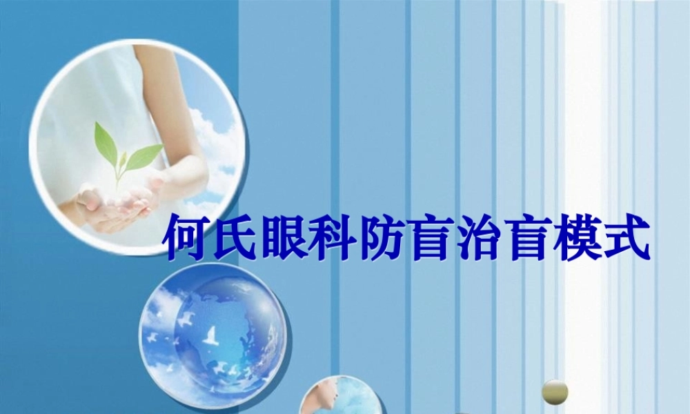何氏眼科防盲模式.pptx