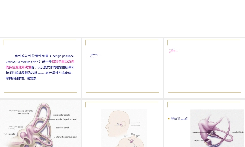 2022年医学专题—BPPV诊治(1).ppt