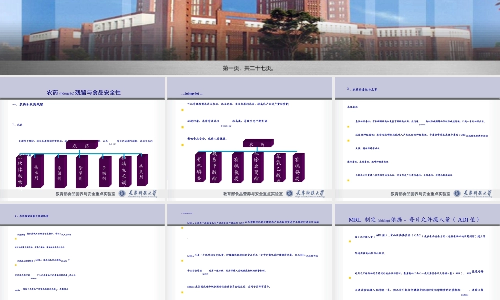 2022年医学专题—农兽药与食品安全.ppt