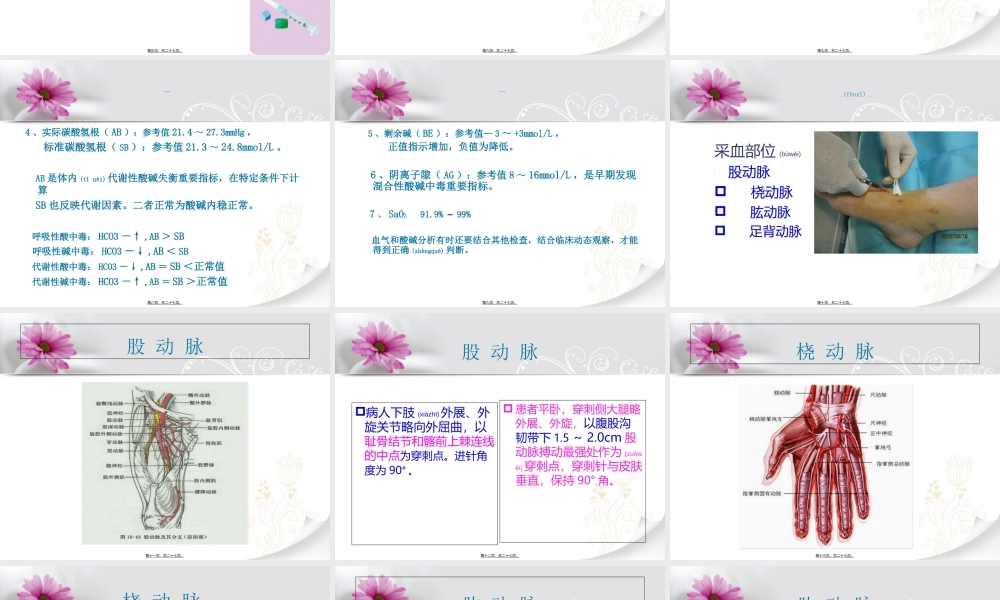 2022年医学专题—动脉血气分析的采集.ppt