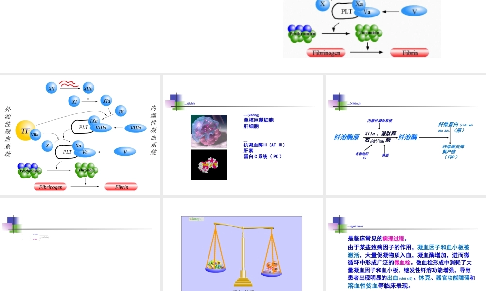 2022年医学专题—弥散性血管内凝血DIC.ppt