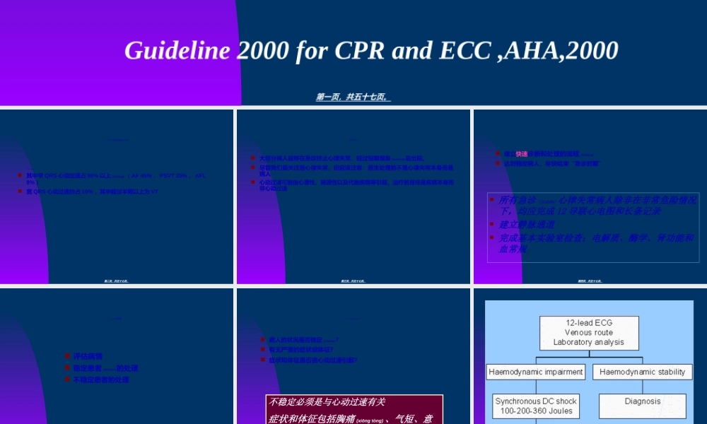2022年医学专题—快速心律失常的急诊处理.ppt