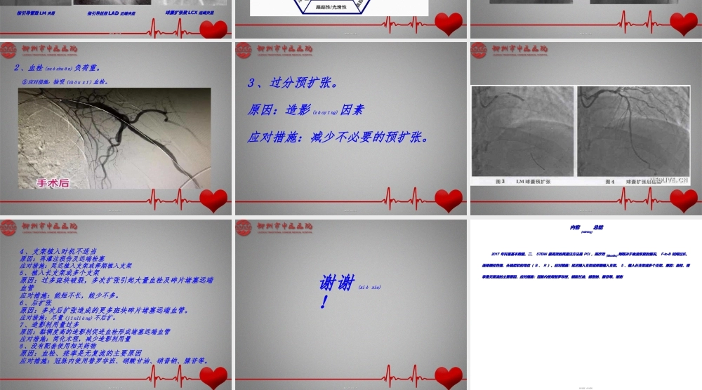 2022年医学专题—急诊PCI无复流--慢血流的预测因素及处理策略.ppt