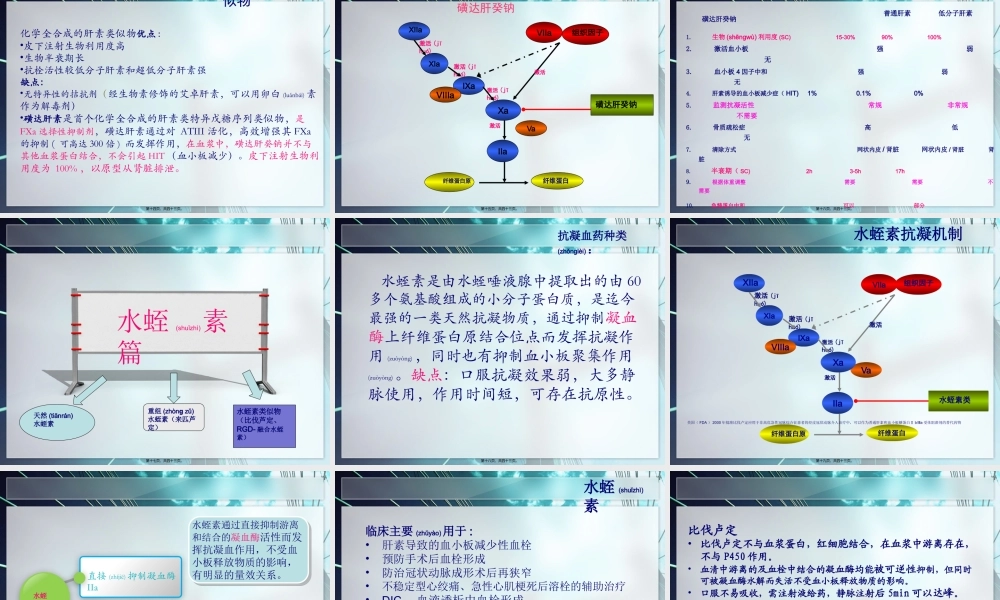 2022年医学专题—抗凝药的基础及应用2.pptx