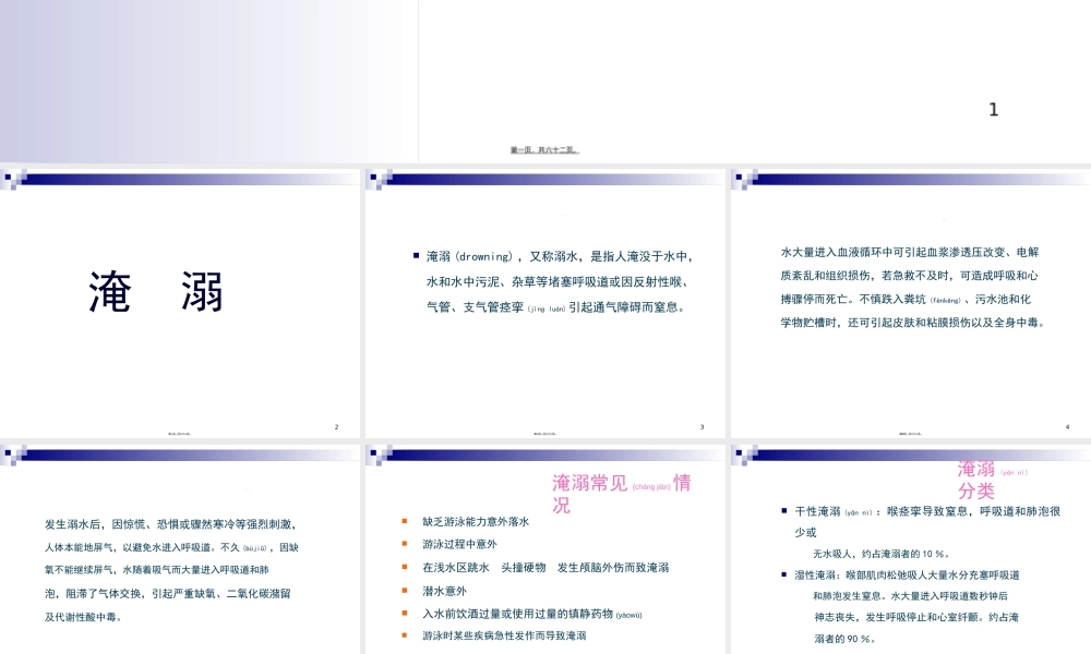 2022年医学专题—淹溺-中暑-电击伤.ppt